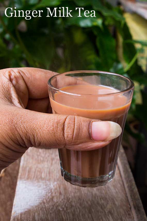 Indian Ginger Tea With Milk (Adrak Chai)