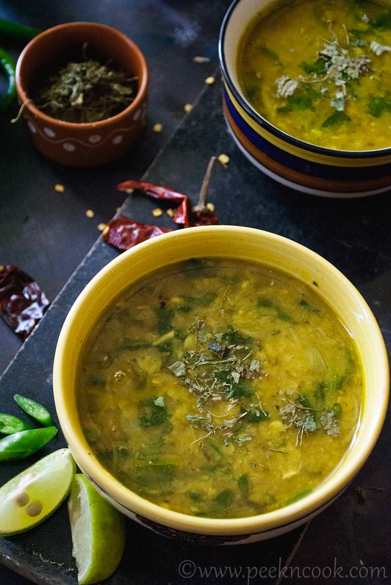 Spinach Dal Or Dal Palak