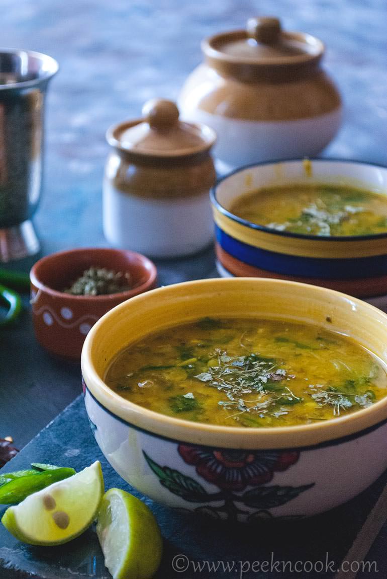 Spinach Dal Or Dal Palak