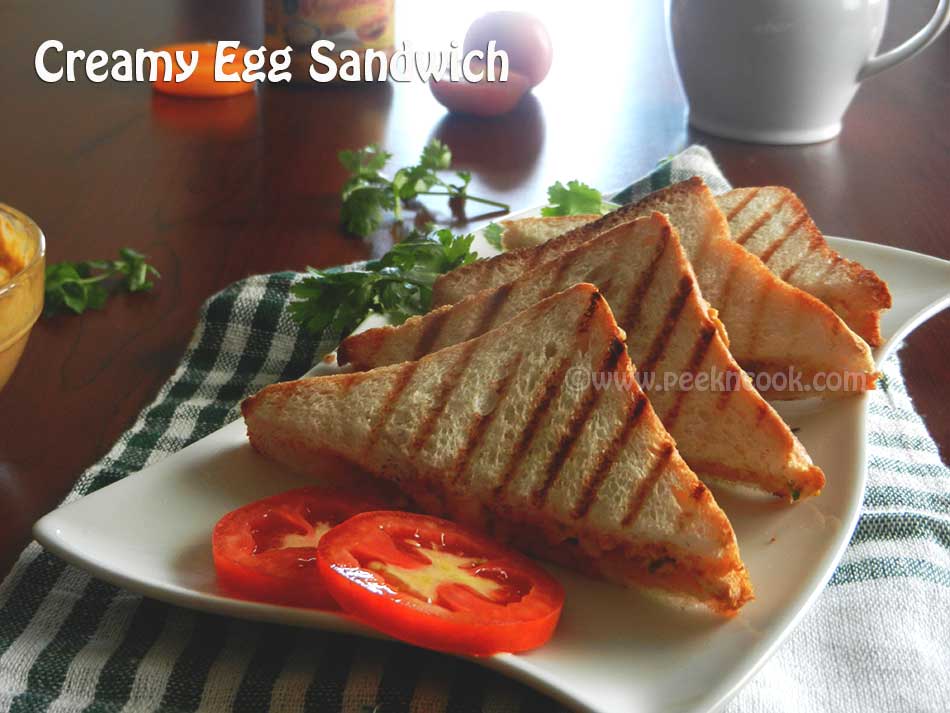 Indian Egg Sandwich