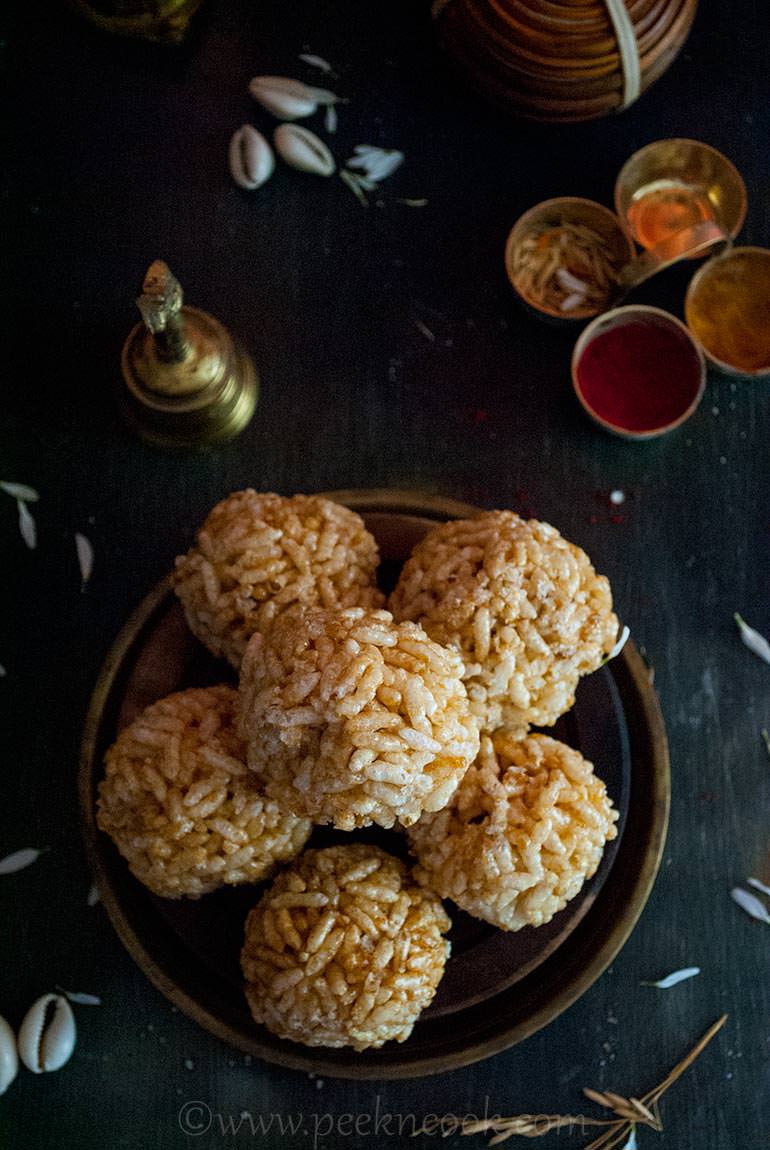 Murir Moa Or Puffed Rice Laddu