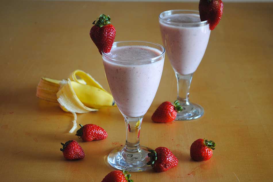 Strawberry Banana Milk-Shake